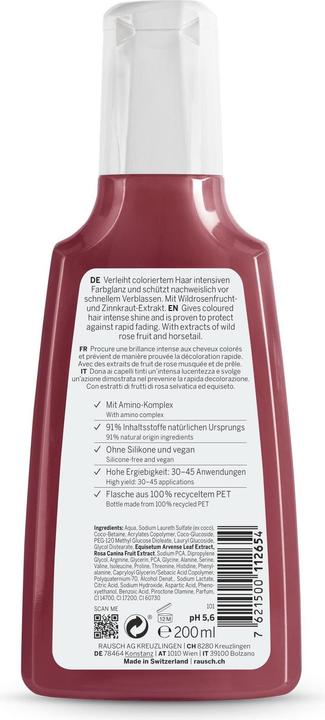 Produktbild Rausch Farbschutz-Shampoo mit Wildrose (200 ml, Flüssiges Shampoo)