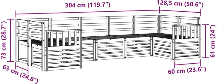 Produktbild vidaXL Outdoor-Sofa