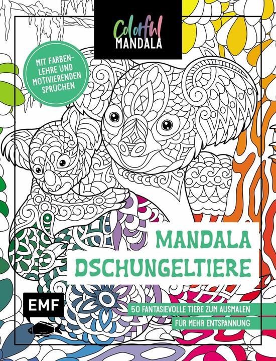 Colorful Mandala - Mandala - Jungle animals