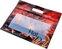 Actual product image Bunzl Termopose 310x255 mm 72 my PET/CPP med Vindue Flamme-design,500 pcs/krt