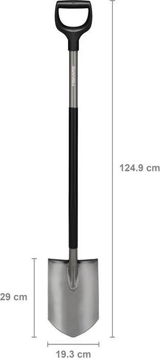 Actual product image Magni Ergonomic gardener's spade Fiskars pointed length 125 cm, D-handle
