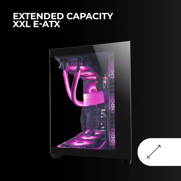 Produktbild Mars Gaming Boitier Grand Tour E-ATX MCV4 RGB avec panneaux vitrés (Noir) (ATX, E-ATX, mATX, Mini-ITX)
