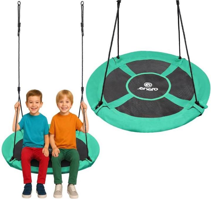 Produktbild Enero Huśtawka Huśtawka ogrodowa bocianie gniazdo XXXL 110cm zielona (150 kg)