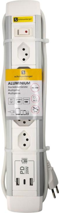 Actual product image Schönenberger Steckdosenleiste (6x, Type 13, 2 m)