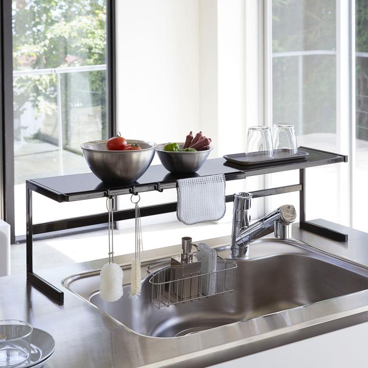 Actual product image Yamazaki Tower kitchen shelf