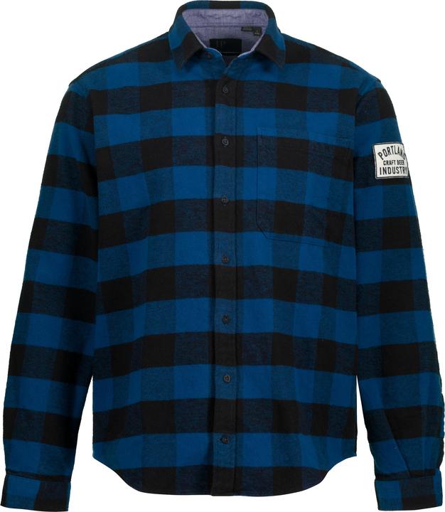 Actual product image JP1880 Long Sleeve Check Print Overshirt (XXL)