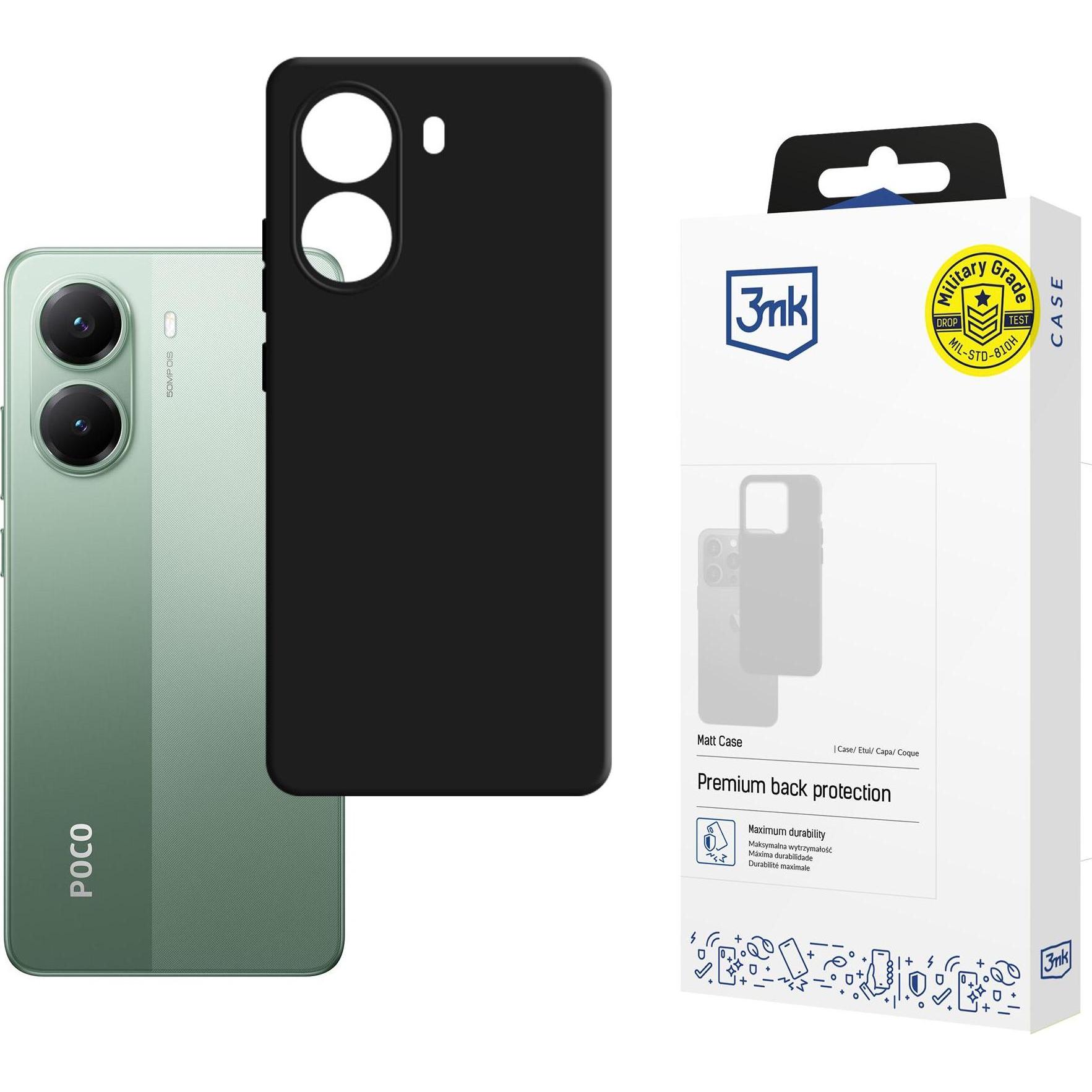 3Mk Nero Custodia Matt Case Do Poco X7 Pro Czarny/ (Xiaomi Poco X7 Pro), Cover Smartphone,