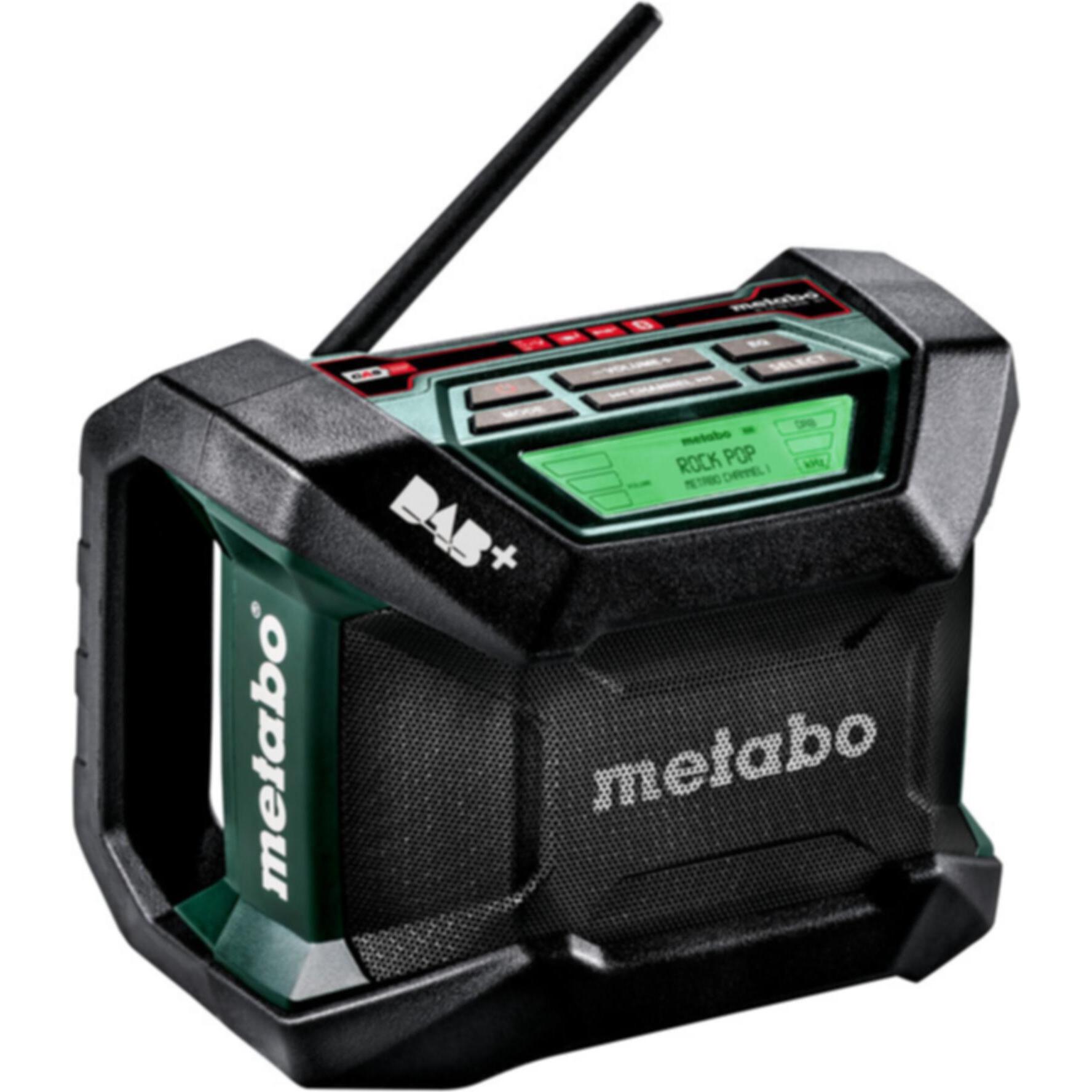 Metabo R 12-18 DAB+ BT (DAB, AM, FM, Bluetooth), Radio, Nero