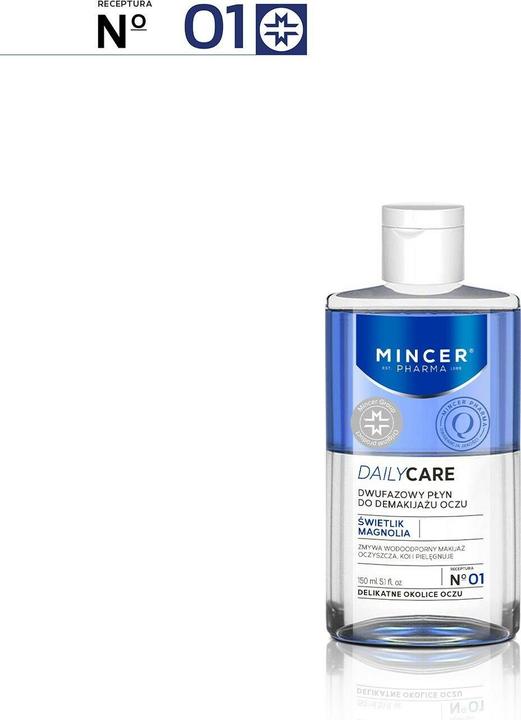 Actual product image Mincer Pharma Daily Care Two-Phase Eye Make-Up Remover No.01 150ml (Make-up remover, 150 ml)