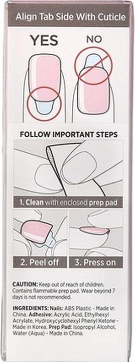 Image du produit KISS Self-adhesive nails imPRESS Color Pick Me Pink 30 pcs (L) (Ongles artificiels, Pick Me Pink)