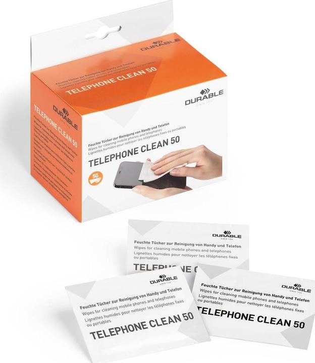 Immagine prodotto Durable Telefono pulito 50 578502 Panni di pulizia 50 pezzi (50 x)