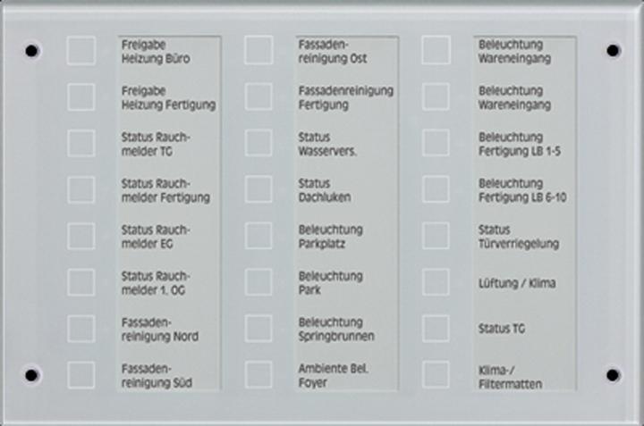 Actual product image JUNG Indicator/control panel flush-mounted KNX gn b/w touch MBT2424