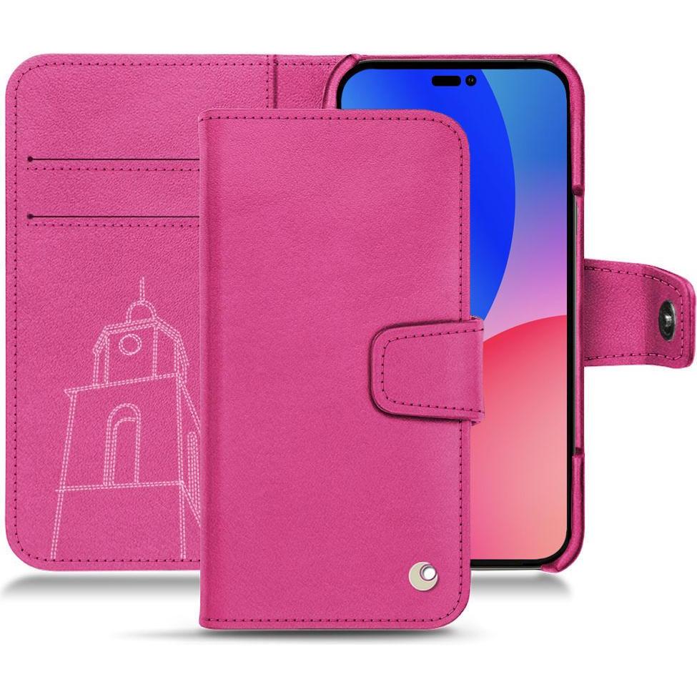 Thumbnail - Noreve Lederschutzhülle Wallet (Apple iPhone 14 Pro Max), Smartphone Hülle, Rosa