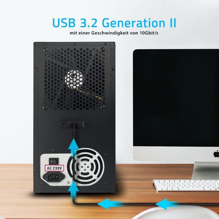 Immagine prodotto Fantec MB-X10U31H 10x 3,5 Gehäuse (3.5")