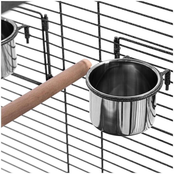 Produktbild Wiesenfield Vogelkäfig auf Rollen mit Zubehör & Unterbau 0 x 0 x 0 cm Vogelkäfig mit Ständer auf Rollen