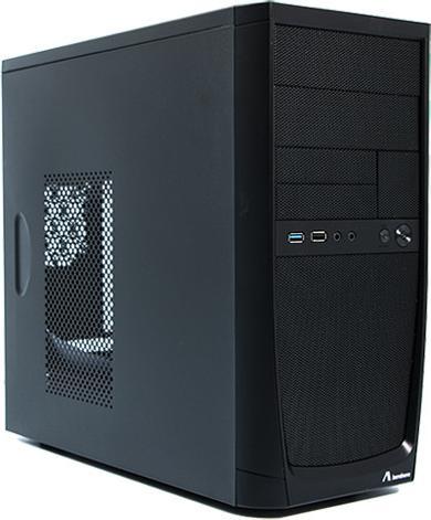 Actual product image ADJ CASE MINI-TOWER NO PSU BK MICROATX/ITX 1*USB2 1*USB3 (mATX, Mini-ITX)