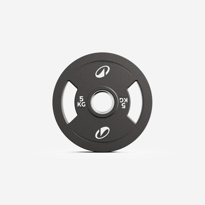 Corength Hantelscheibe 5 kg mit Griff Kautschuk (1 x 5 kg)