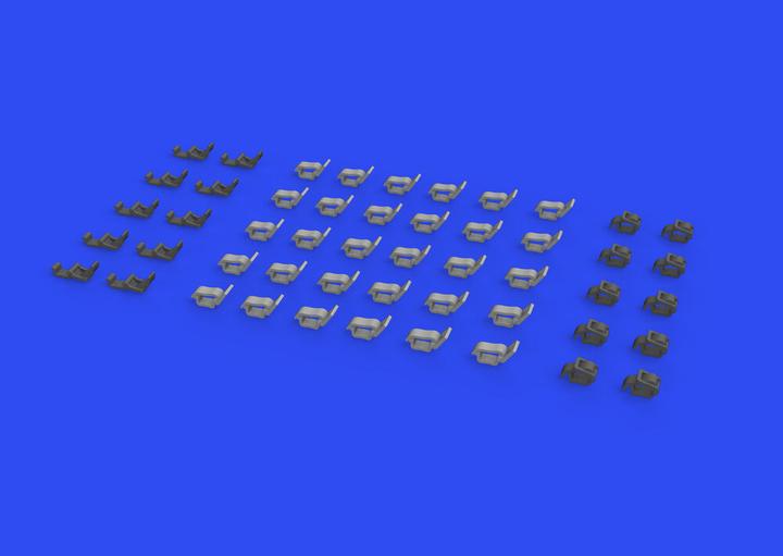 Actual product image Eduard WWII German clamps Type 2 PRINT for