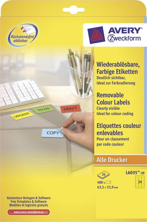 Produktbild Avery Organisations-Etiketten