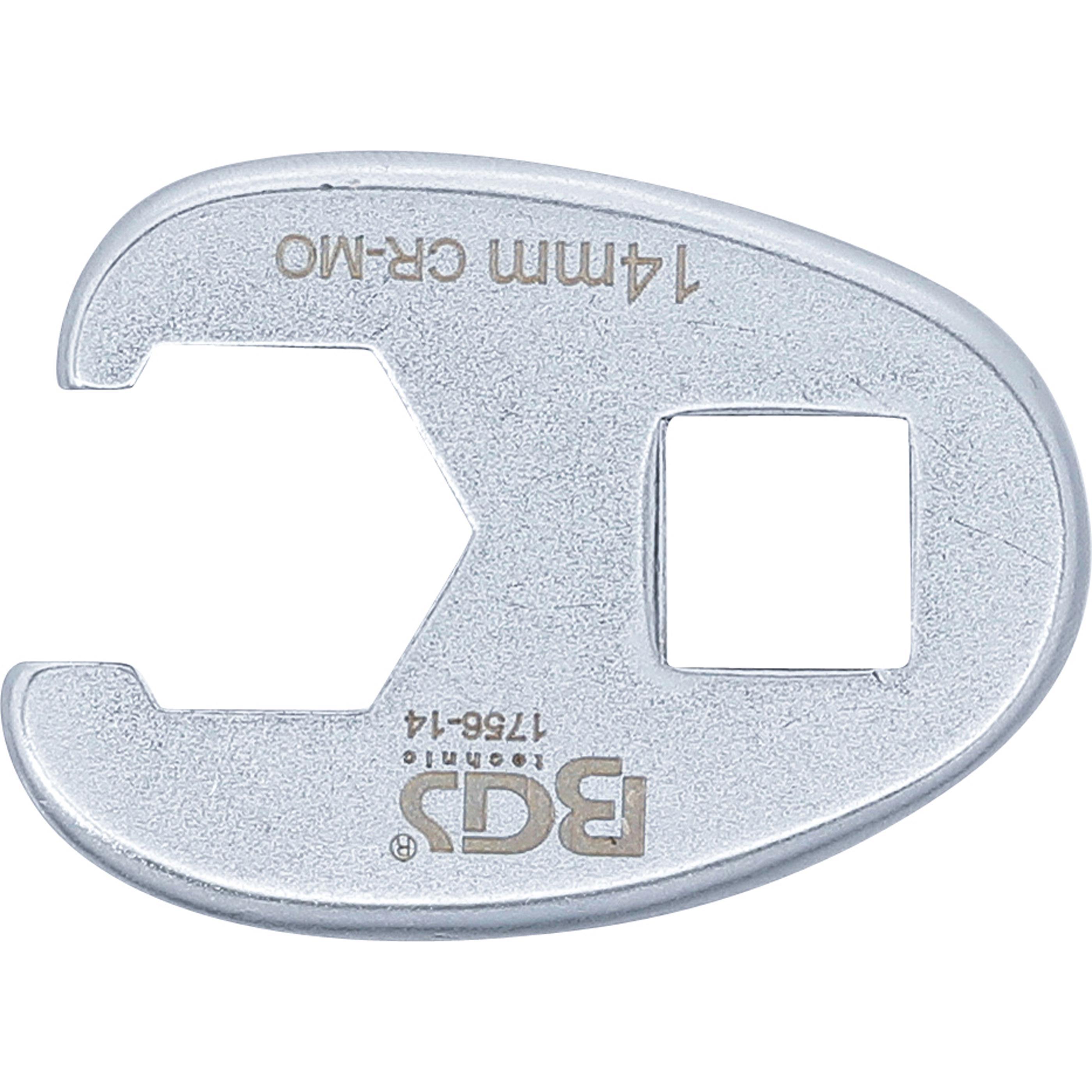 Thumbnail - BGS, Steckschlüssel + Stecknuss, Hahnenfussschlüssel Antrieb Innenvierkant 10 mm (3/8") SW 14 mm (14 mm)