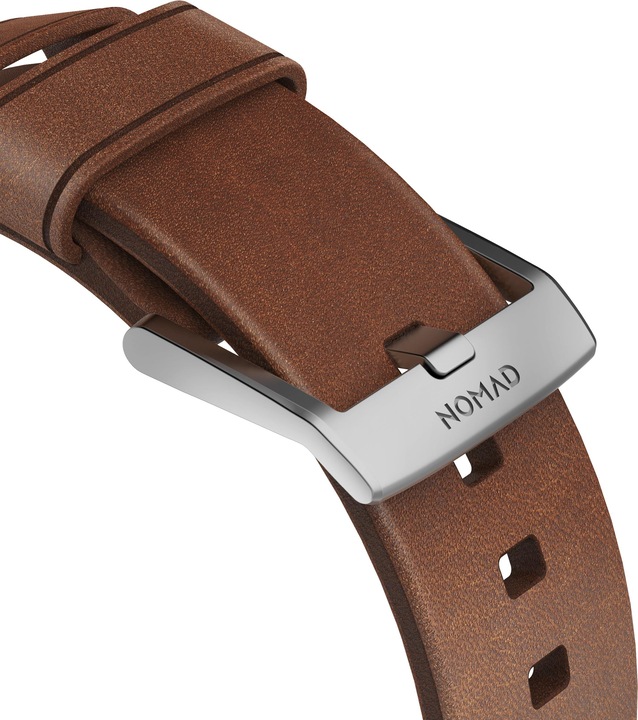 Image du produit Nomad Sangle de connexion moderne (44 mm, Cuir, Acier inoxydable, Apple Watch Series 4, Apple Watch Series 5, Apple Watch Series 6, Apple Watch SE)