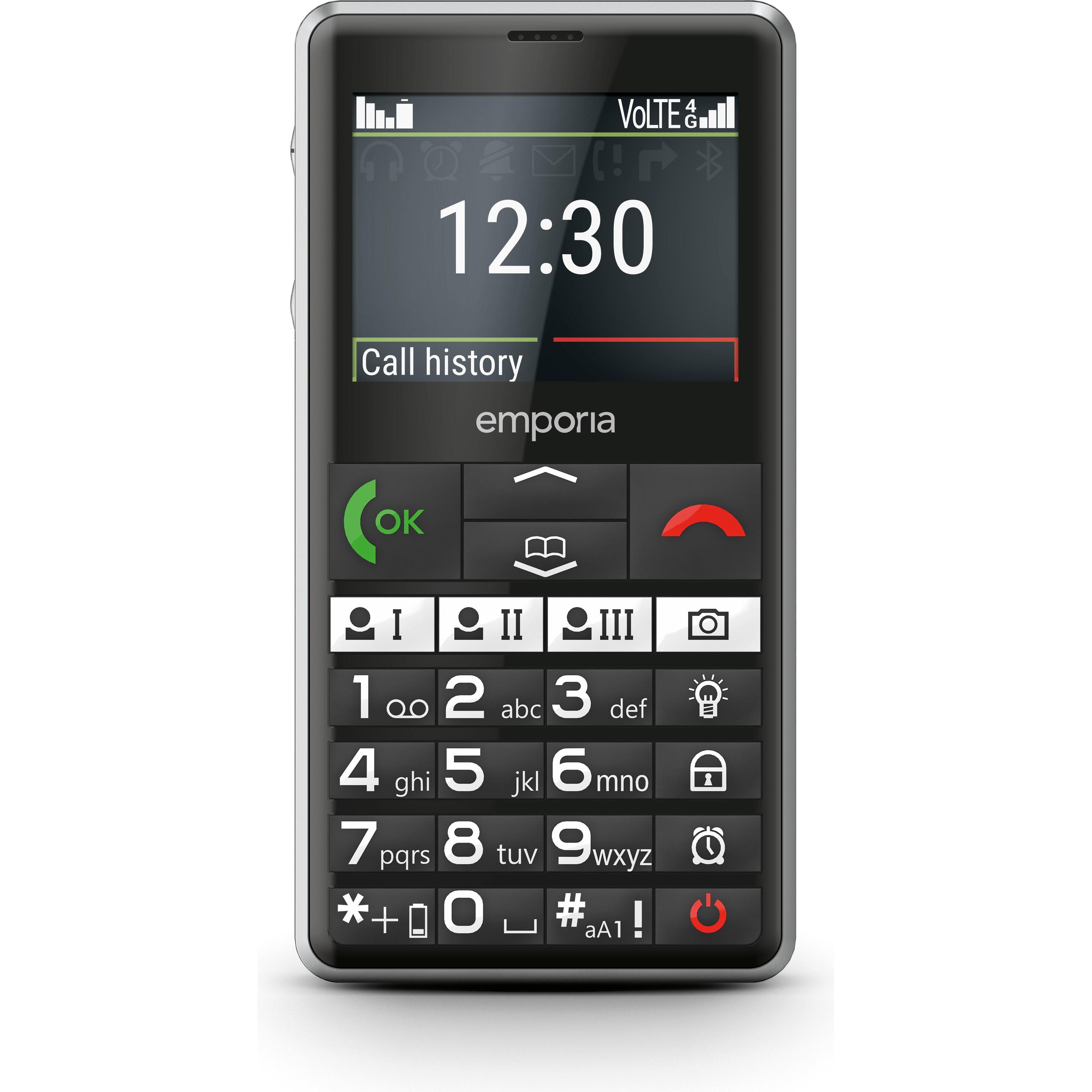Emporia emporiaPURE (2.31", 2 Mpx, 4G), Tastenhandy, Schwarz