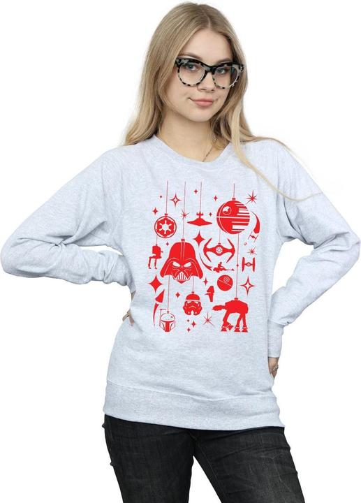 Immagine prodotto Star Wars Christmas Decorations Felpa Donna (M)