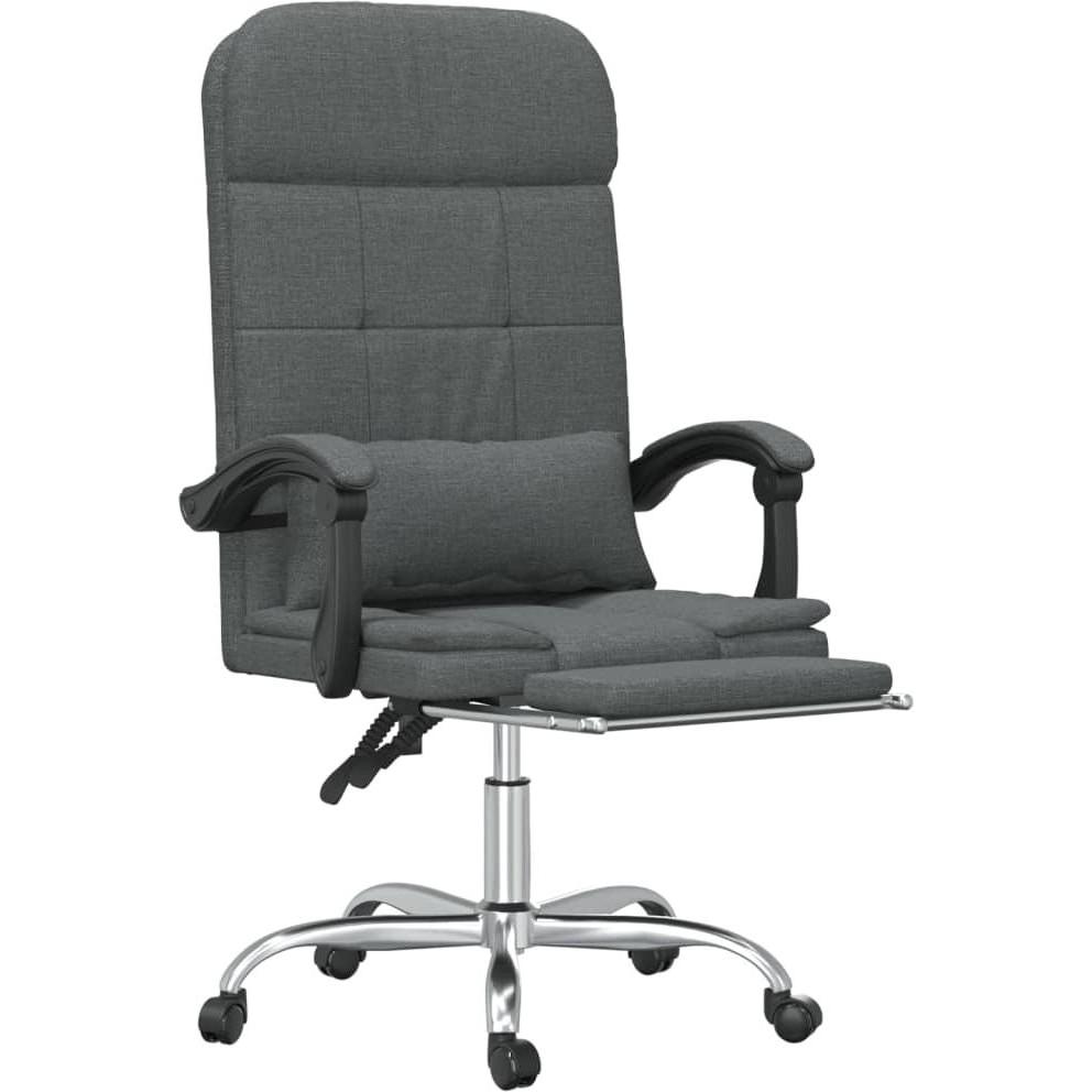 Vidaxl Grau Bürostuhl, Massage-Bürostuhl (46.50 - 56 Cm)