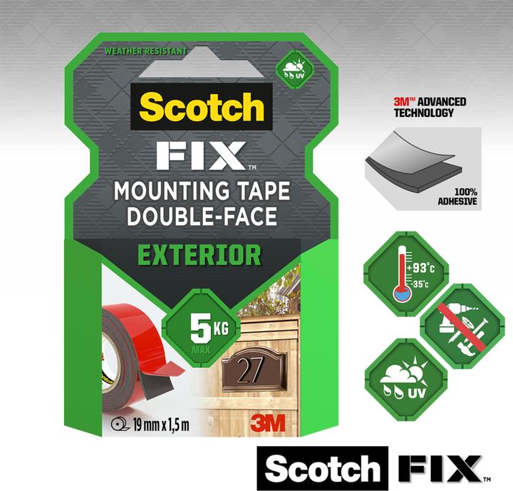 Image du produit Scotch Bande de montage extérieur Fix (19 mm)