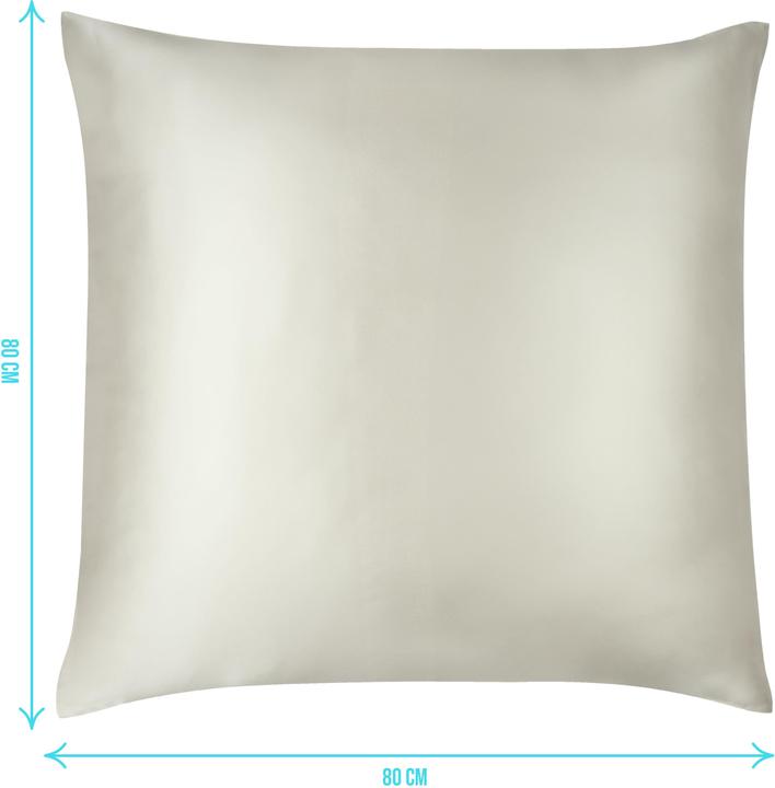 Actual product image Aspero Seiden Kissenbezug 80x80 cm (Duvet cover, 80 x 80 cm)