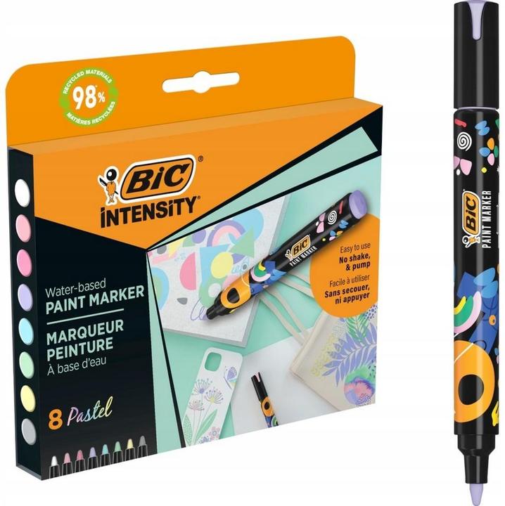 Actual product image Bic Acrylmarker Intensity Pastel Paint Mix 8 Stück (8 x)