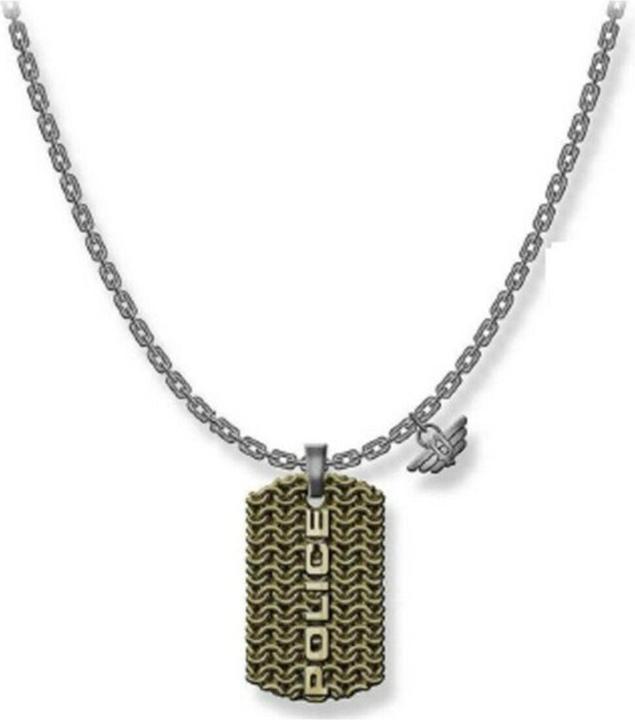 Actual product image Police Men's Necklace Dog Tag Engawa PJ26565PSQG.03 (Steel)