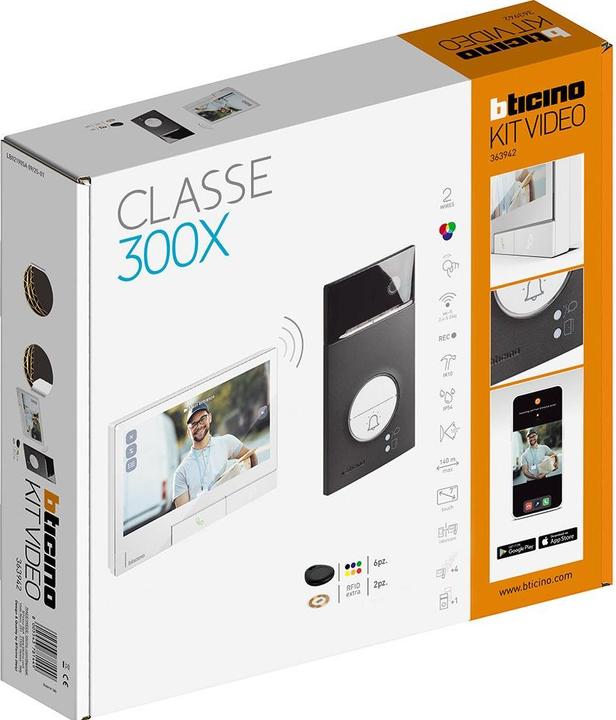 Produktbild Bticino VIDEOSET TÜRSTATION+CLASSE300X (LINEA SW+C300X LIGHT) (Kabelgebunden, WLAN)