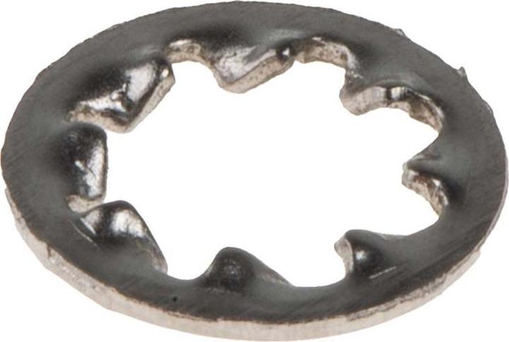 Actual product image RS PRO Serrated lock washers A2 M4 (M4)