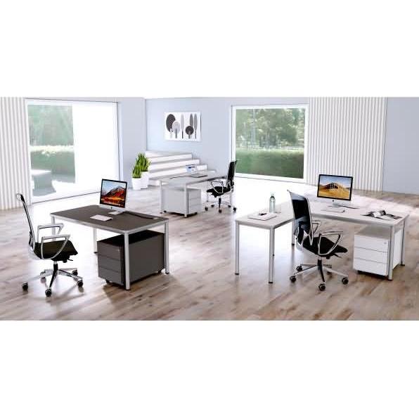 Thumbnail - Kerkmann, Schreibtisch, Schreibtisch + Anbautisch Prime 180x80/100x60cm weiss