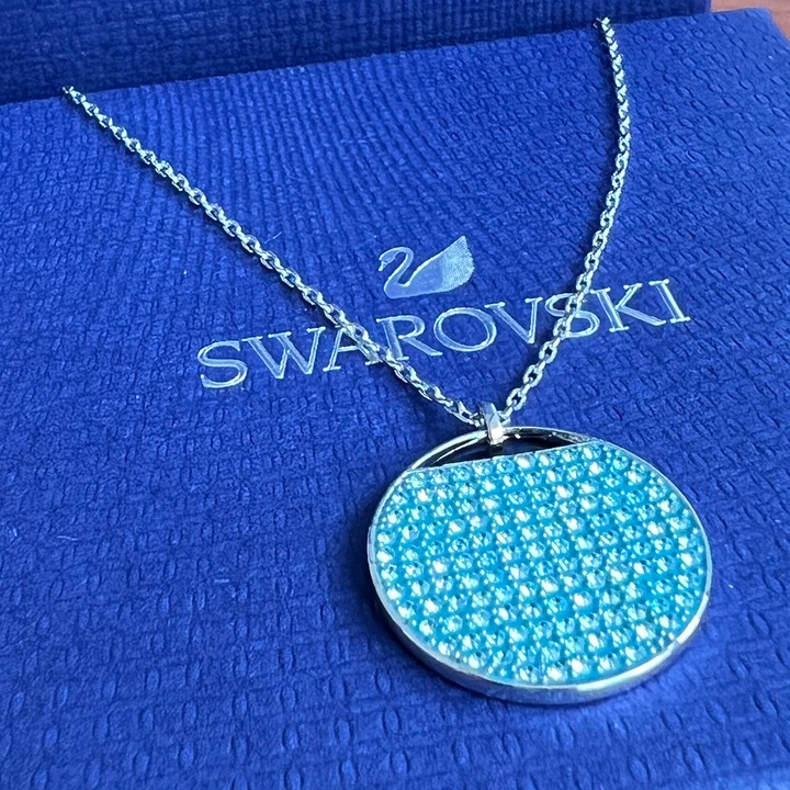 Actual product image Swarovski Ginger necklace light blue 5642942 (Rhodium plated)