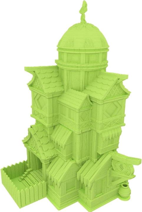 Produktbild Feldherr Fates End Würfelturm Cat Folk grün, 3D gedruckt für Tabletop (Kunststoff)