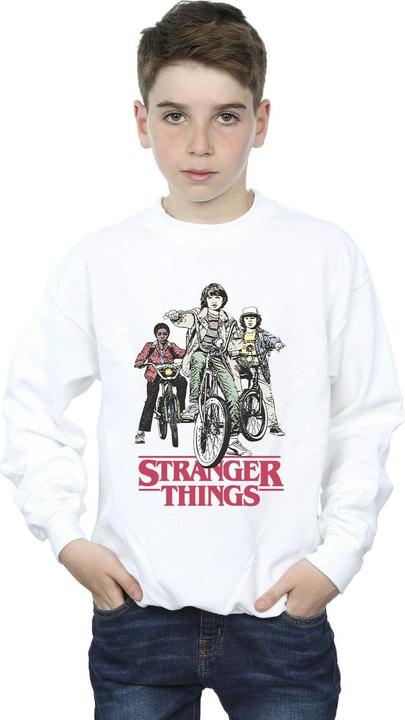 Actual product image Netflix Boys Stranger Things Retro Bikers Sweatshirt (140, 146)