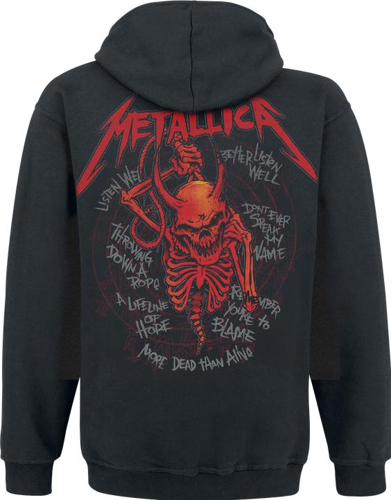 Immagine prodotto Metallica Skull Screaming Red Back Print (Hoodie) (L)