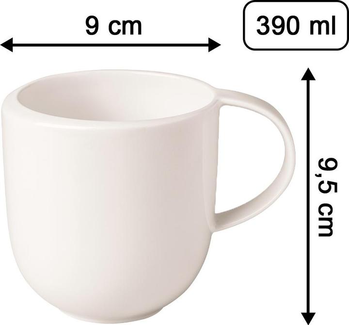 Actual product image Villeroy & Boch Becher mit Henkel NewMoon (390 ml, 1 x)
