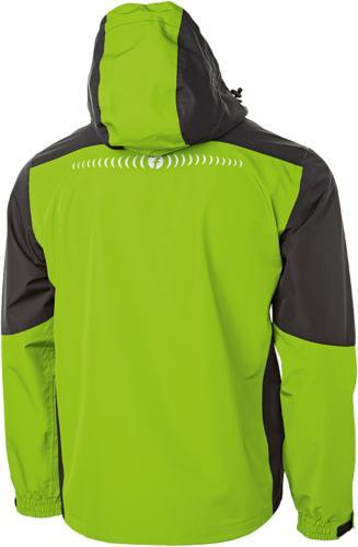 Actual product image Magni Rain jacket Plus lime/black size S Fortis Elements (S)