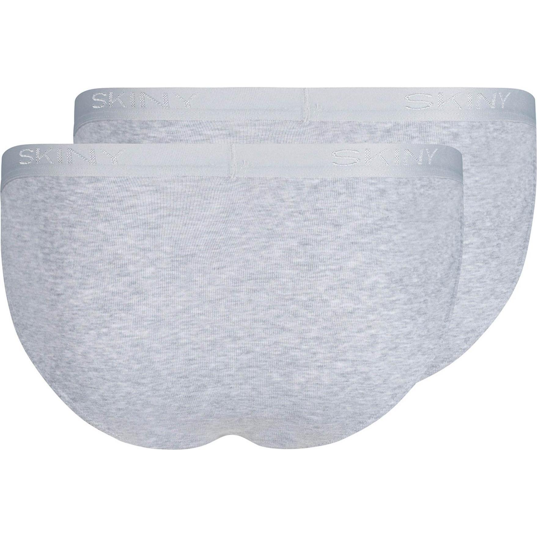 Thumbnail - Skiny, Herren, Unterhosen, Slip Klassisch Bequem sitzend, Grau, (XL, 2er Pack)
