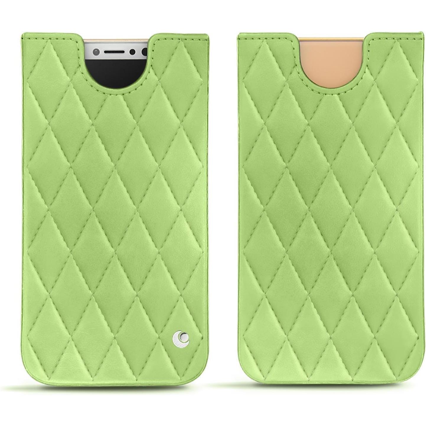 Thumbnail - Noreve Lederschutzhülle (Apple iPhone XS), Smartphone Hülle, Grün