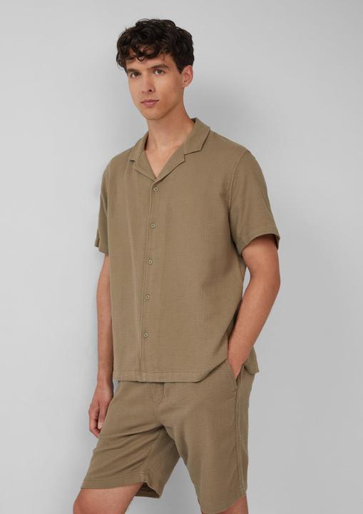 Actual product image S.Oliver Hemd Resort Fit: Strukturiertes Kurzarmhemd mit Reverskragen (XL)