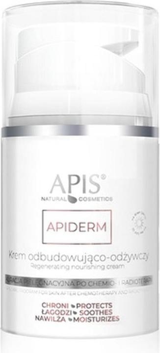 Apis Natural Cosmetics APIS APIDERM Krem odbudowująco-odżywczy na dzień po chemio- i radioterapii 50ml (50 ml, Tagescreme, Bis SPF 10)