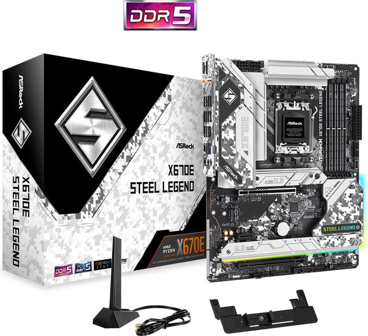 Produktbild AsRock X670E Steel Legend (AM5, AMD X670E, ATX)