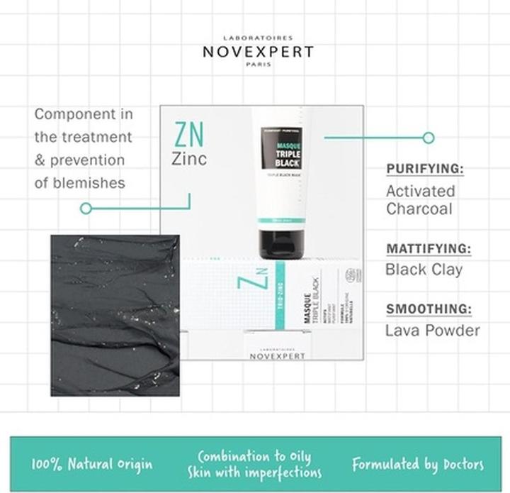 Actual product image Novexpert Masque Triple Black (70 ml)