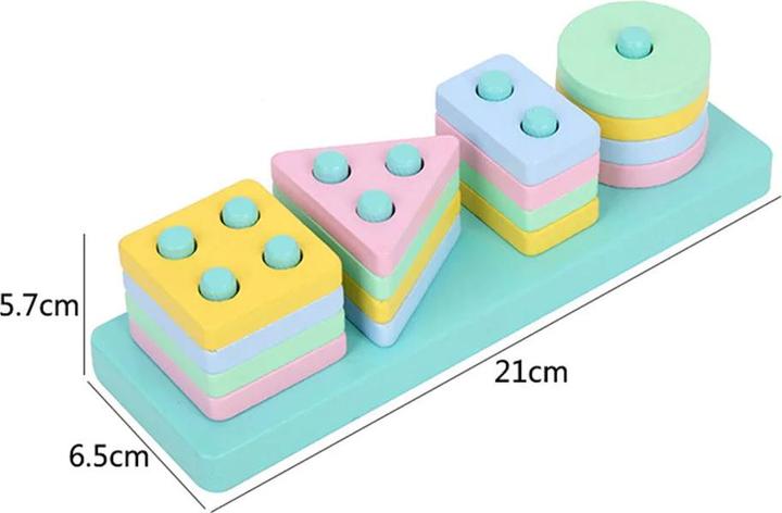 Actual product image Activity Board Wooden sorting and stacking toy educational learning preschool colour recognition shape sorter