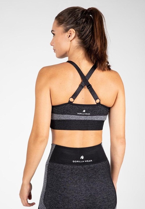 Image du produit Gorilla Wear Selah Seamless Sports Bra - noir (S/M)
