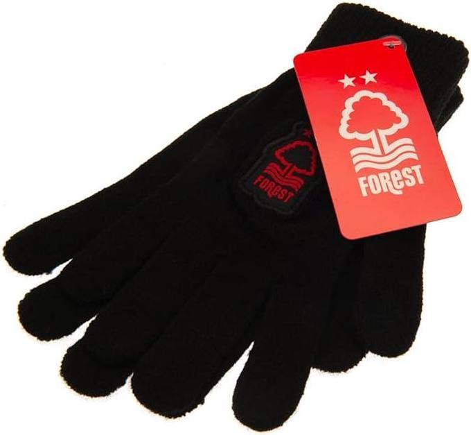 Actual product image Nottingham Forest Fc Childrens/Kids Knitted Crest Gloves (One size)